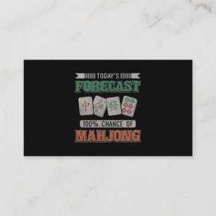 100 Chance Mahjong Party Mahjon Visitenkarte