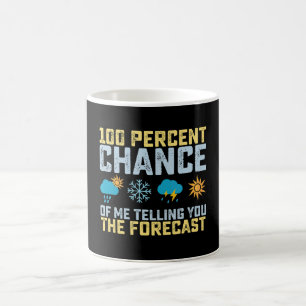 100% Chance Of Me Telling You The Forecast Meteoro Kaffeetasse
