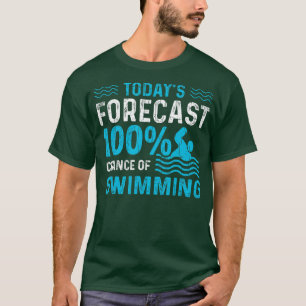100 Chance zum Schwimmen Funny Swimmer Trainer Spi T-Shirt