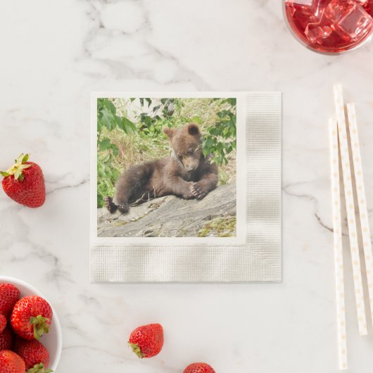 100 Cocktail-Papierservietten mit Kub Serviette (Beispiel)