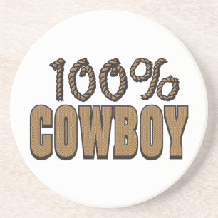 100 % Cowboy Sandstein Untersetzer