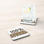 100 % Cowgirl Getränkeuntersetzer (Rechte Seite)