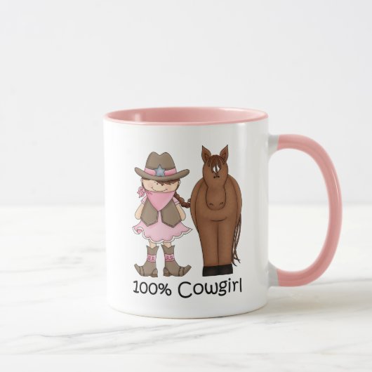 100 % Cowgirl und Western Tasse (Rechts)