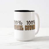 100 % Cowgirl Zweifarbige Tasse (VorderseiteRechts)