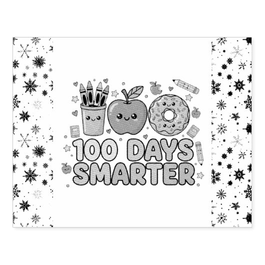 100 day gummistempel (Prägung)