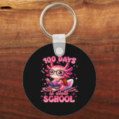 100 Day Is Alott School Nk Axolt 100th Day Teacher Schlüsselanhänger (Vorderseite)