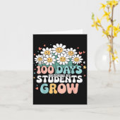 100 Day Watching My Students Grow 100 Days Of Scho Karte (Gelbe Blume)