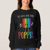 100 Days And Still Poppin 100th Day Of School Boys Sweatshirt (Vorderseite)