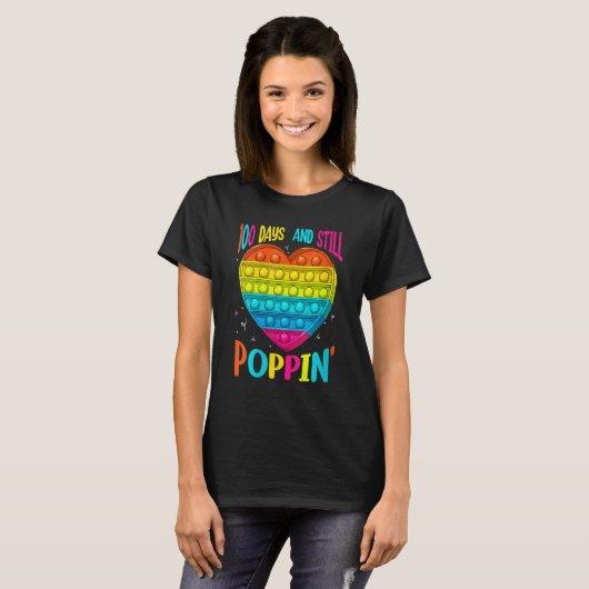 100 Days And Still Poppin 100th Day Of School Boys T-Shirt (Vorne ganz)