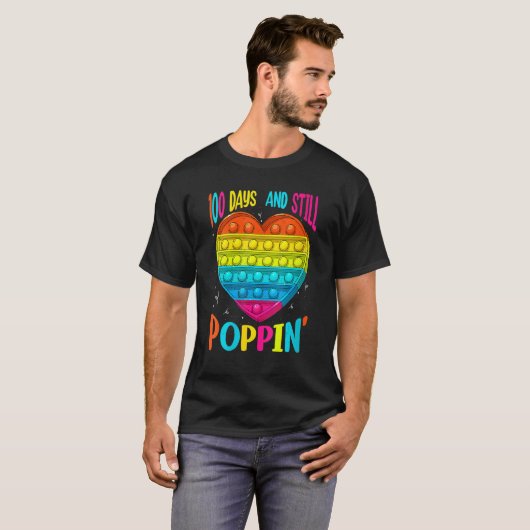 100 Days And Still Poppin 100th Day Of School Boys T-Shirt (Vorne ganz)
