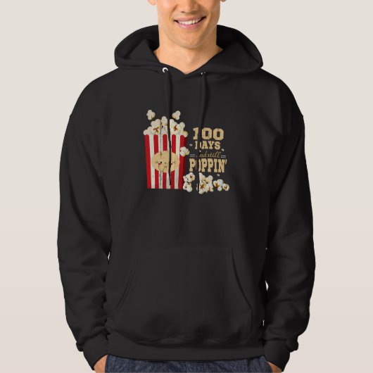 100 days and still popping popcorn girls and boys hoodie (Vorderseite)