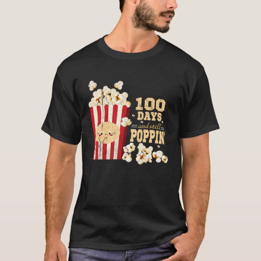 100 days and still popping popcorn girls and boys T-Shirt (Vorderseite)