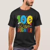 100 Days Brighter For Teachers And Kids Students T-Shirt (Vorderseite)