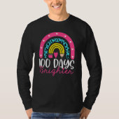 100 Days Brighter Rainbow 100th Day Tee For Teache (Vorderseite)