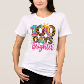 100 Days Brighter School Tri-Blend Shirt (Vorderseite)