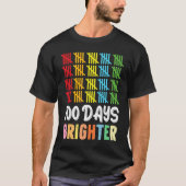 100 Days Brighter Student Happy 100th Day Of Schoo T-Shirt (Vorderseite)