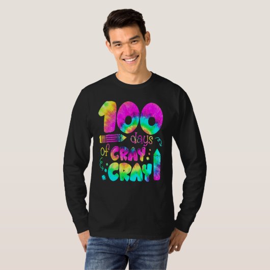 100 Days Cray Cray Buffalo Plaid 100th Day Of Scho T-Shirt (Vorne ganz)