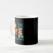 100 Days In The Books Of School For Boy Girl Stude Kaffeetasse (Vorderseite Links)