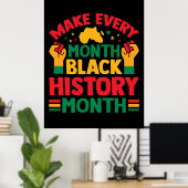 100 Days Learning Black History 2026 Poster  (Heimbüro)