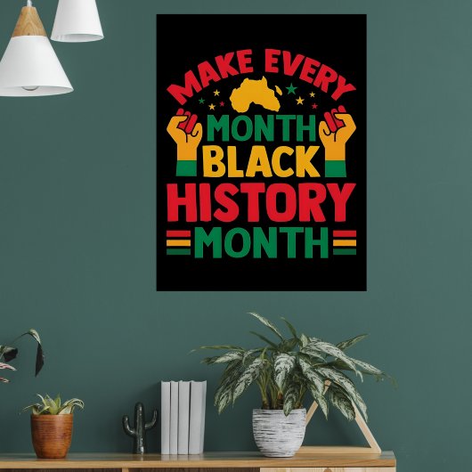 100 Days Learning Black History 2026 Poster  (Wohnzimmer 1)