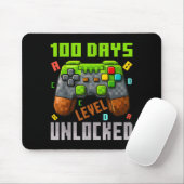 100 Days Level Unlocked Gaming 100 Days Of School Mousepad (Mit Mouse)