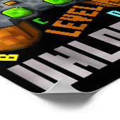 100 Days Level Unlocked Gaming 100 Days Of School  Poster (Ecke)