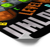 100 Days Level Unlocked Gaming 100 Days Of School  Poster (Ecke)