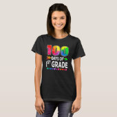 100 Days Of 1st Grade Heart Tie Dye 100th Day Of S T-Shirt (Vorne ganz)