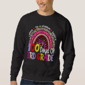 100 Days Of 3rd Grade 100th Day Of School Rainbow Sweatshirt (Vorderseite)