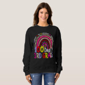 100 Days Of 3rd Grade 100th Day Of School Rainbow Sweatshirt (Vorne ganz)