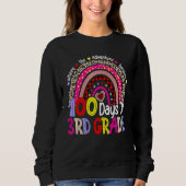 100 Days Of 3rd Grade 100th Day Of School Rainbow Sweatshirt (Vorderseite)