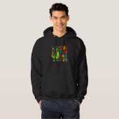 100 Days Of 4th Grade Dino T Rex 100 Day Of School Hoodie (Vorne ganz)
