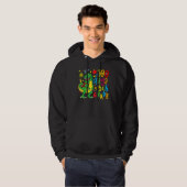 100 Days of 5th Grade Dino Rex 100 Day of School D Hoodie (Vorne ganz)