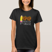 100 Days Of 5th Grade Tiger Print Happy 100th Day T-Shirt (Vorderseite)