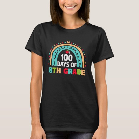 100 days of 8th grade perfect for any Students T-Shirt (Vorderseite)
