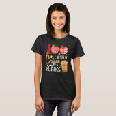 100 Days Of Coffee And Chaos 100th Day Of School F T-Shirt (Vorne ganz)