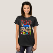 100 Days Of Coffee & Chaos 100th Day Of School Te T-Shirt (Vorne ganz)