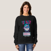 100 Days of Drip 0 Errors Baseball School Swag  Sweatshirt (Vorne ganz)