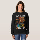 100 Days of Driving My Teacher Nuts Dabbing Squirr Sweatshirt (Vorne ganz)