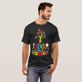 100 Days Of Growing 100 Days Of School Tree Kids T T-Shirt (Vorne ganz)