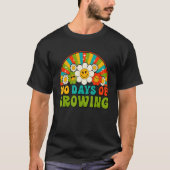 100 Days Of Growing Retro Teacher Kids Happy 100th T-Shirt (Vorderseite)