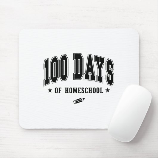 100 Days Of Homeschool Mousepad (Mit Mouse)