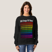 100 Days Of Hues Colors School Teacher & Student Sweatshirt (Vorne ganz)