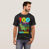 100 Days Of Kindergarten Dinosaur Rex Dinosaur Bo T-Shirt (Vorne ganz)