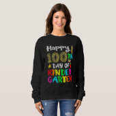 100 Days Of Kindergarten Happy 100th Day Of School Sweatshirt (Vorne ganz)