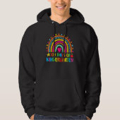 100 Days Of Kindergarten Leopard Rainbow 100th Day Hoodie (Vorderseite)