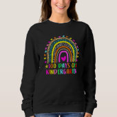 100 Days Of Kindergarten Leopard Rainbow 100th Day Sweatshirt (Vorderseite)