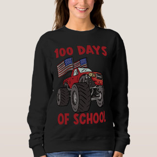 100 Days Of Kindergarten Monster Truck Sweatshirt