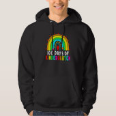 100 Days Of Kindergarten Rainbow 100th Day School Hoodie (Vorderseite)