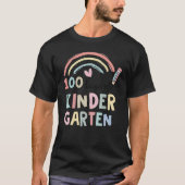100 Days Of Kindergarten Smarter Rainbow 100 Days T-Shirt (Vorderseite)